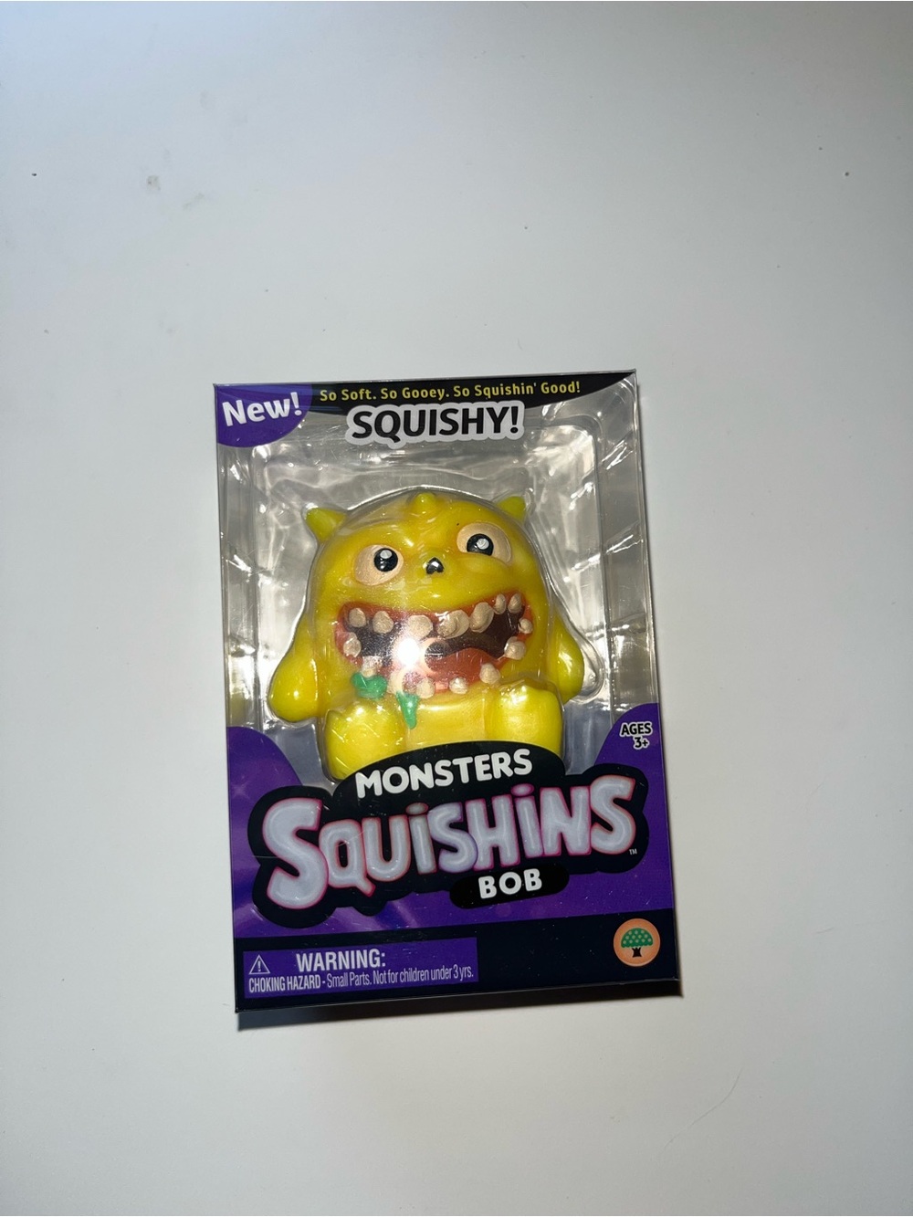 Monsters Bob Soft Squeeze Toy - Yellow